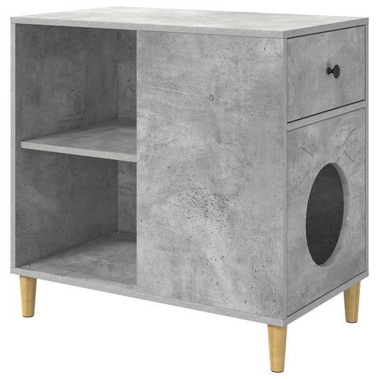 Kočičí dům Beton 72 x 42.5 x 70 cm kompozitní dřevo