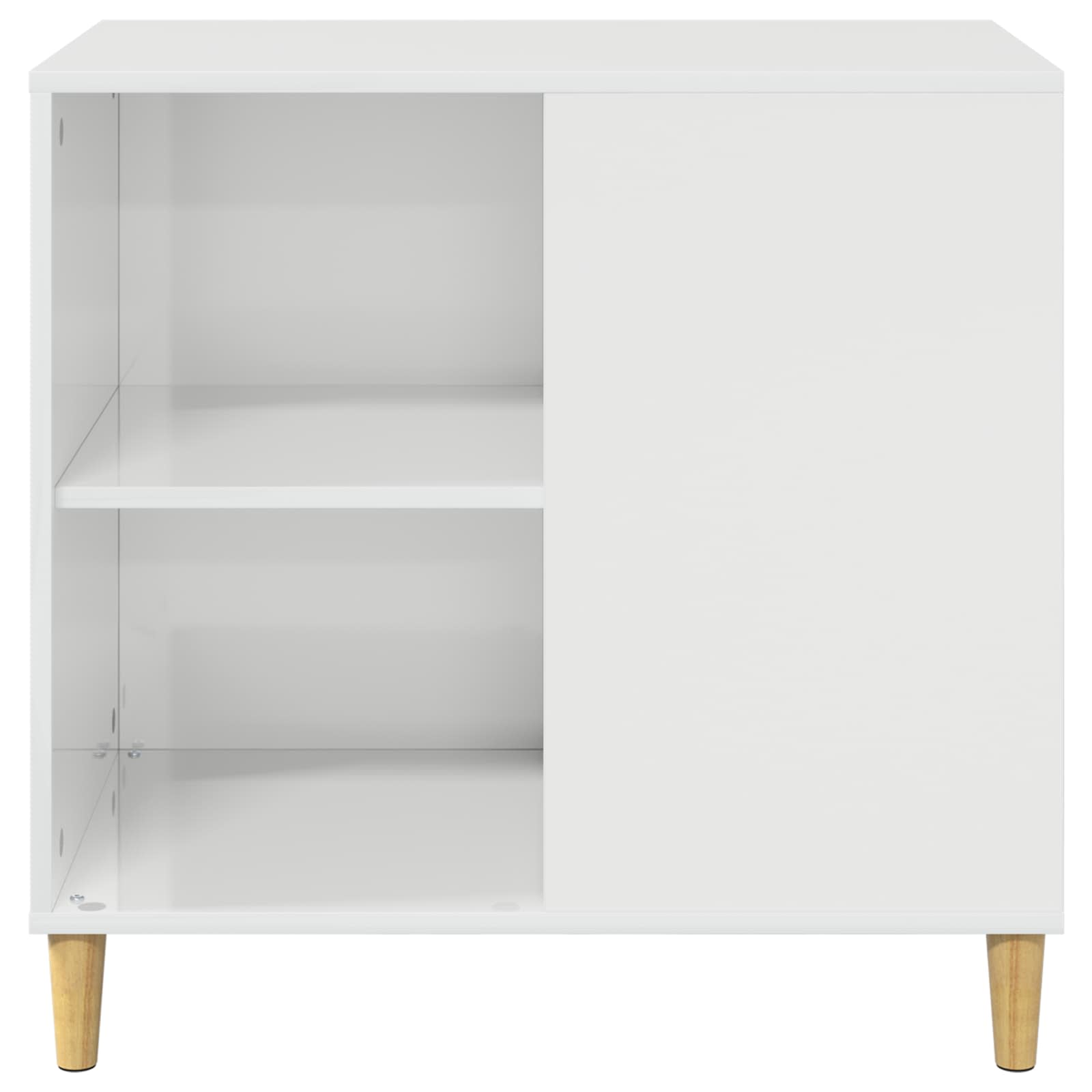 Kočičí dům Lesklá Bílá 72 x 42.5 x 70 cm kompozitní dřevo