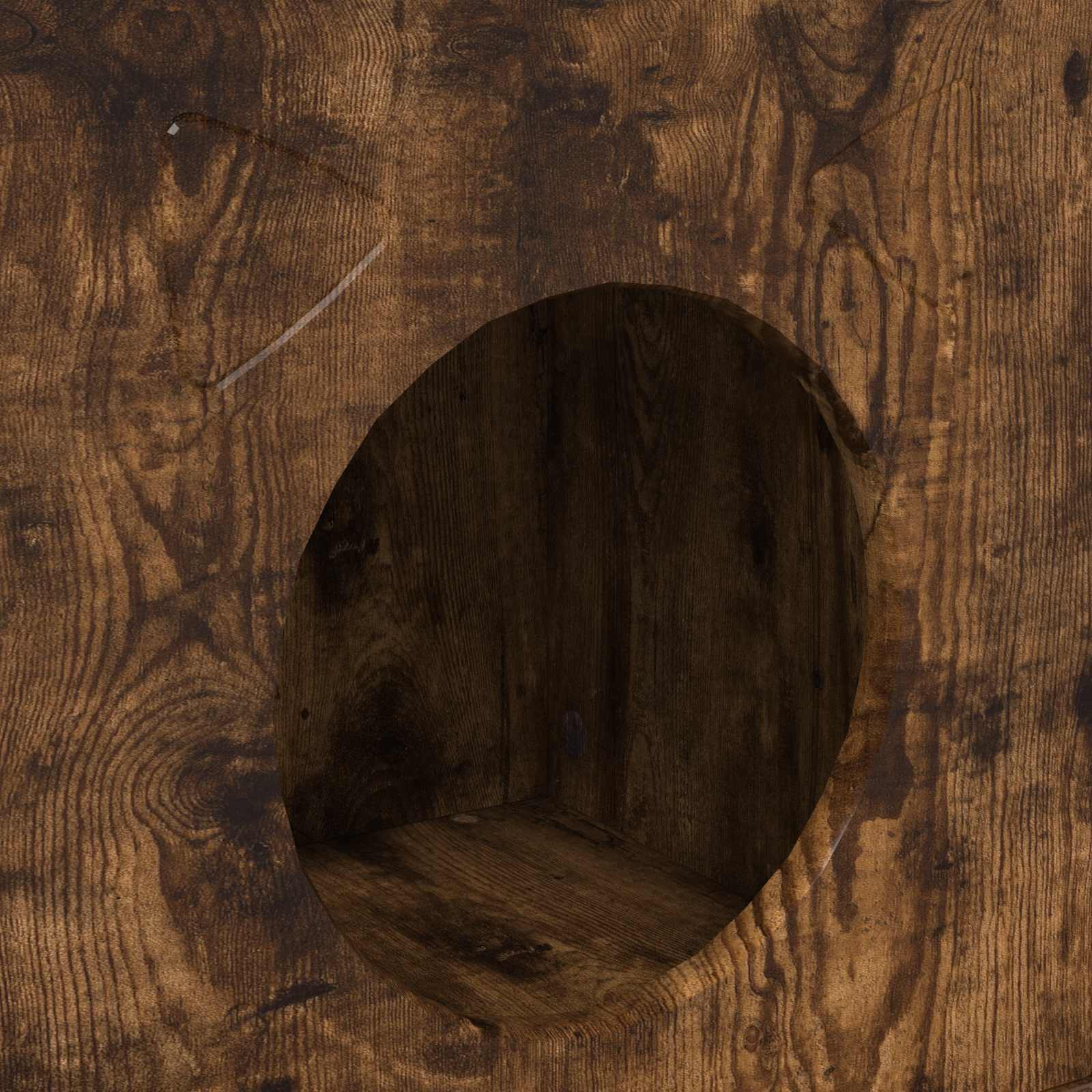 Kočičí dům Kouřový dub 72 x 42.5 x 70 cm kompozitní dřevo