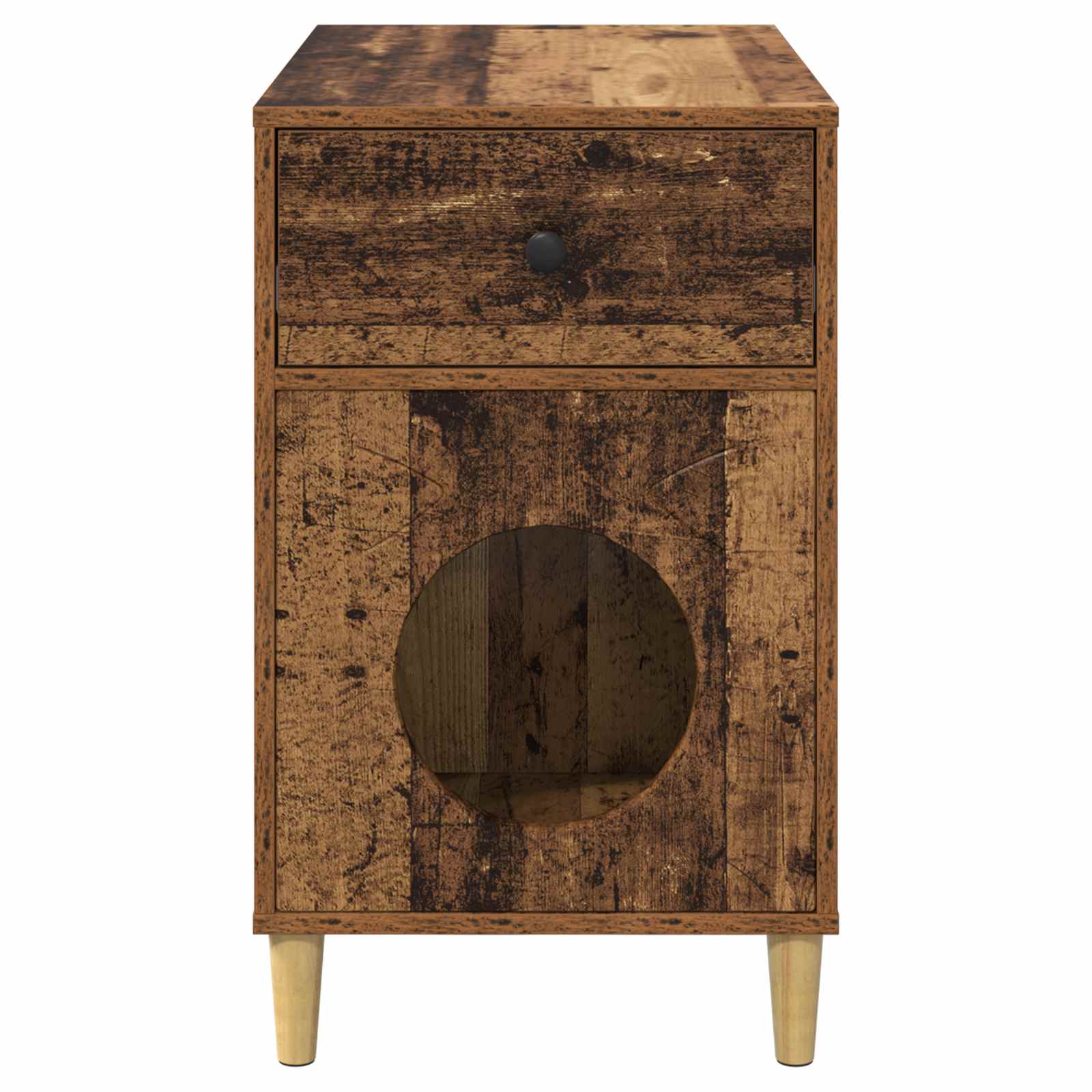 Kočičí dům Staré dřevo 72 x 42.5 x 70 cm kompozitní dřevo