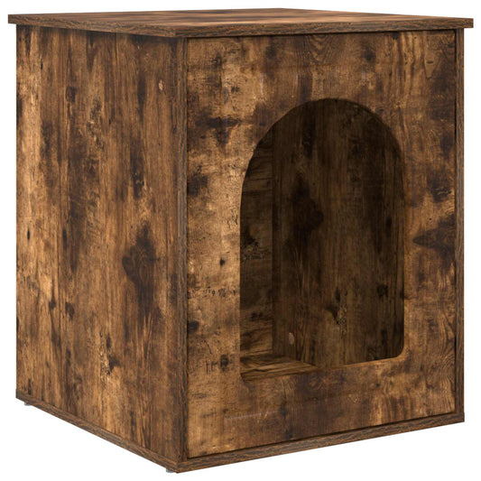 Kočičí dům Kouřový dub 53 x 52 x 62 cm kompozitní dřevo