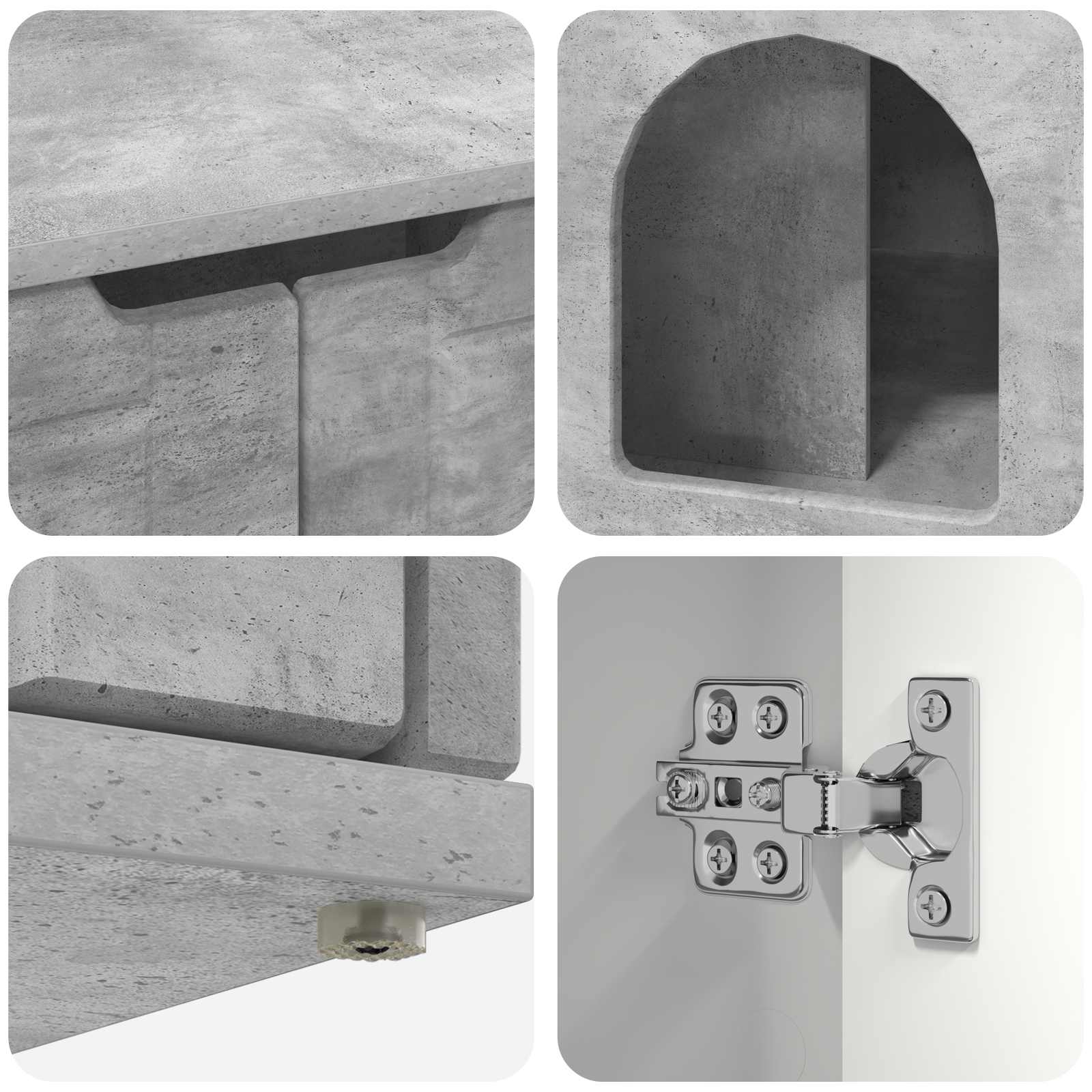 Kočičí dům Beton 85 x 55 x 50,5 cm kompozitní dřevo