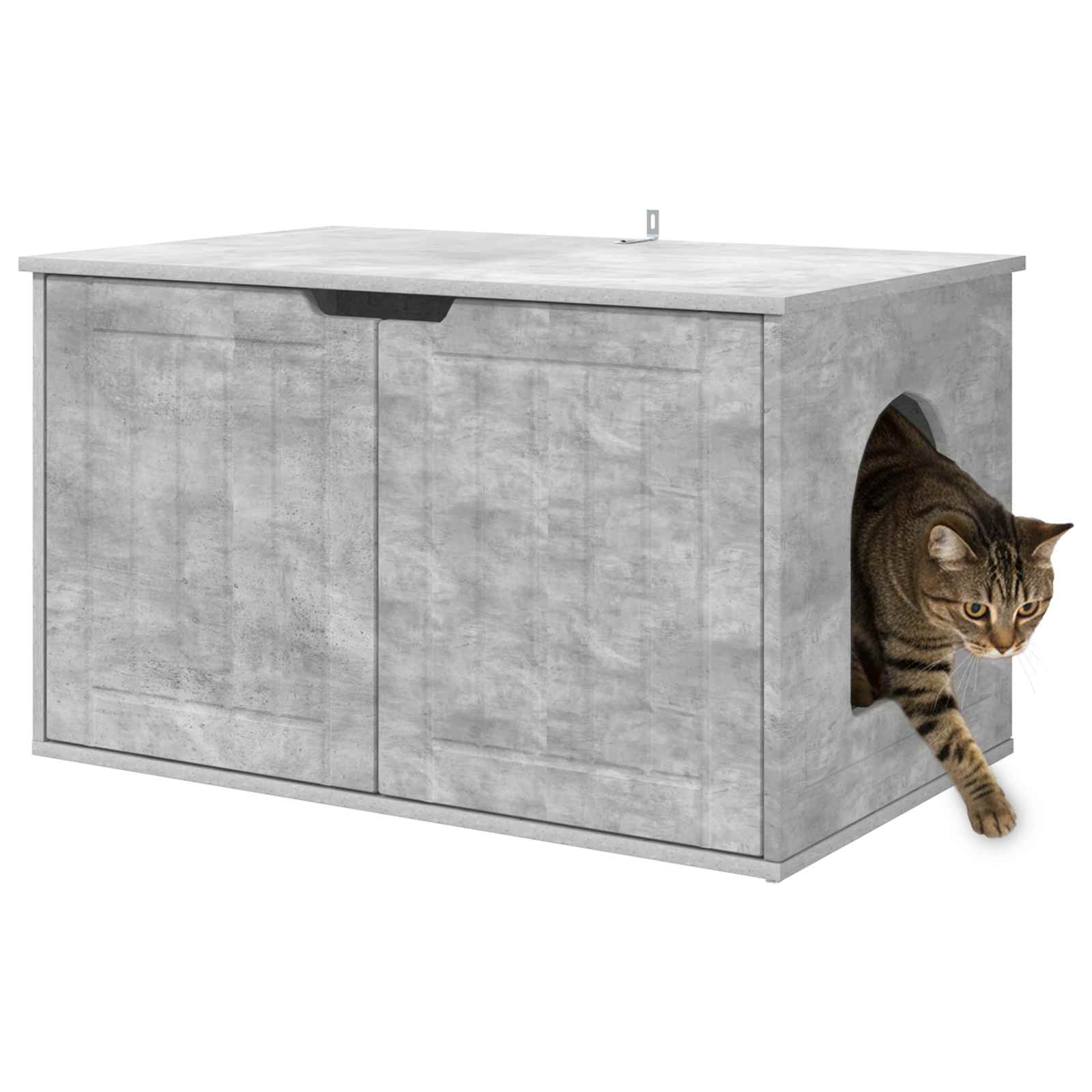 Kočičí dům Beton 85 x 55 x 50,5 cm kompozitní dřevo