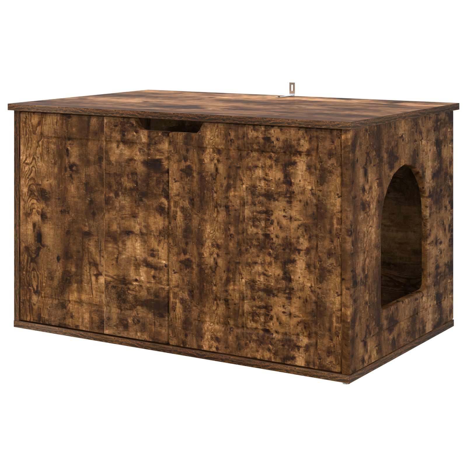 Kočičí dům Kouřový dub 85 x 55 x 50,5 cm kompozitní dřevo