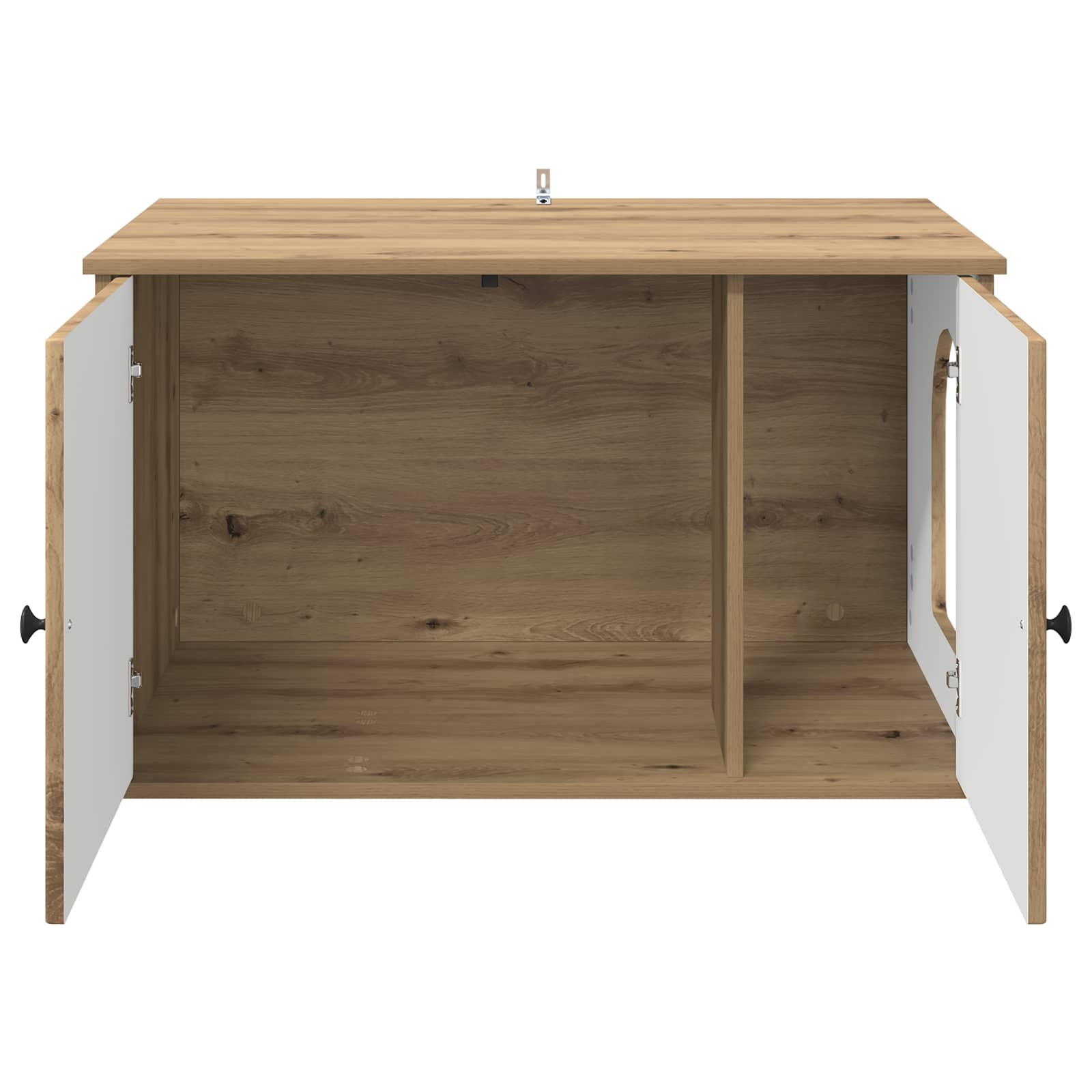 Kočičí dům Umělecký dub 85 x 55 x 50 cm kompozitní dřevo