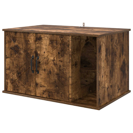 Kočičí dům Kouřový dub 85 x 55 x 50 cm kompozitní dřevo