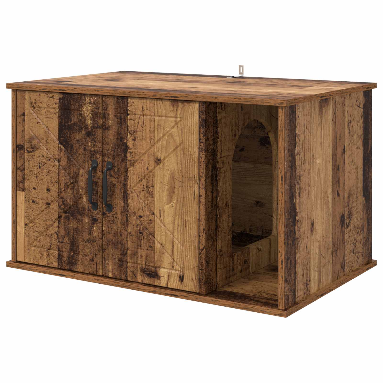 Kočičí dům Staré dřevo 85 x 55 x 50 cm kompozitní dřevo