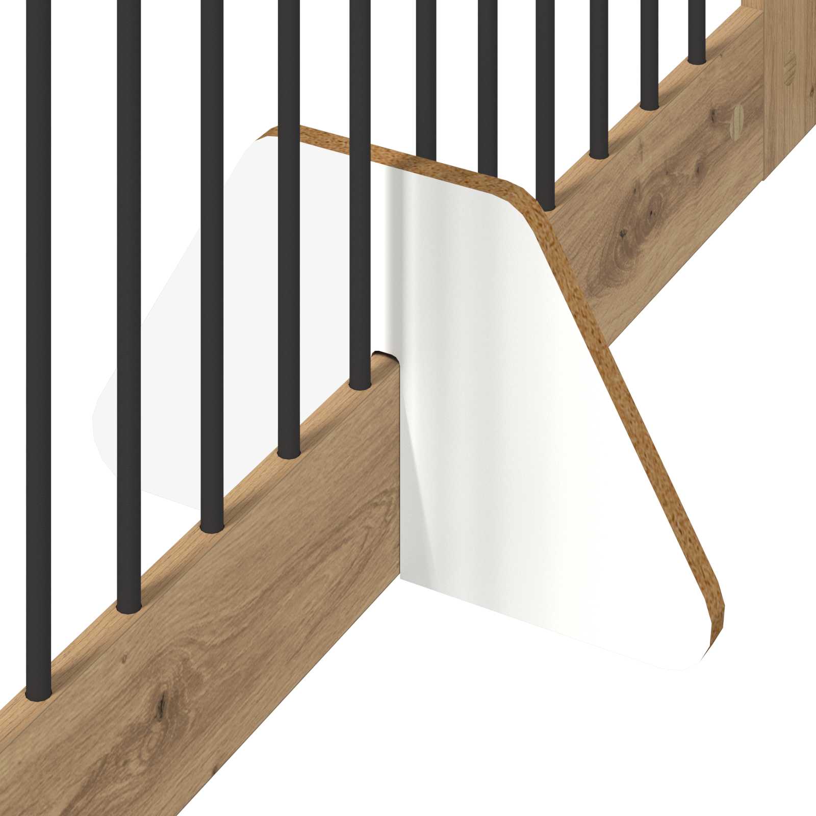 Skládací psí brána se stojany 2 pcs Dub artisan 200,5 cm