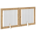 Načíst obrázek do prohlížeče galerie, Skládací psí brána se stojany 2 pcs Dub artisan 200,5 cm
