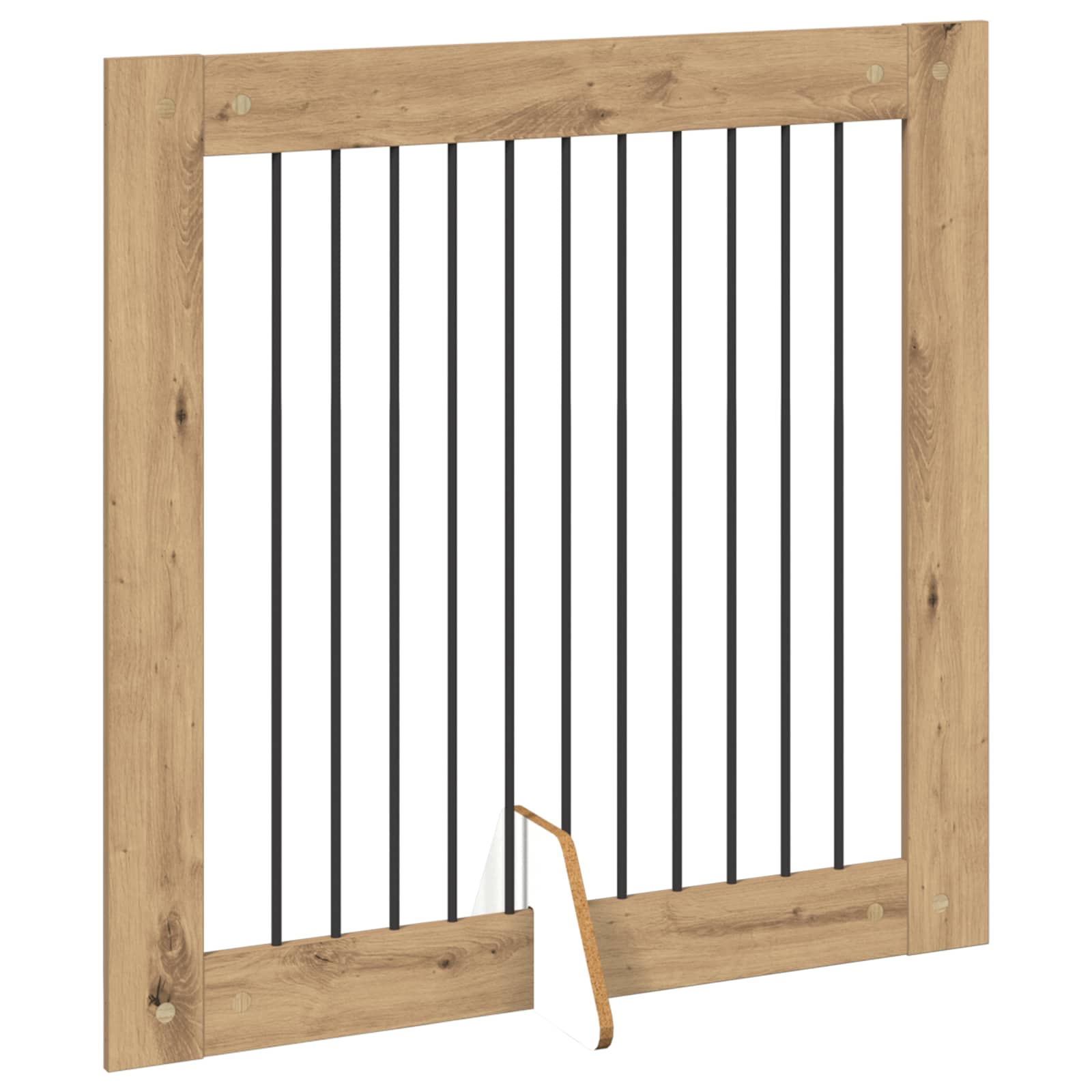 Skládací psí brána se stojany 2 pcs Dub artisan 200,5 cm