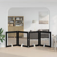 Načíst obrázek do prohlížeče galerie, Skládací psí brána se stojany 4 pcs Černý dub 401 cm
