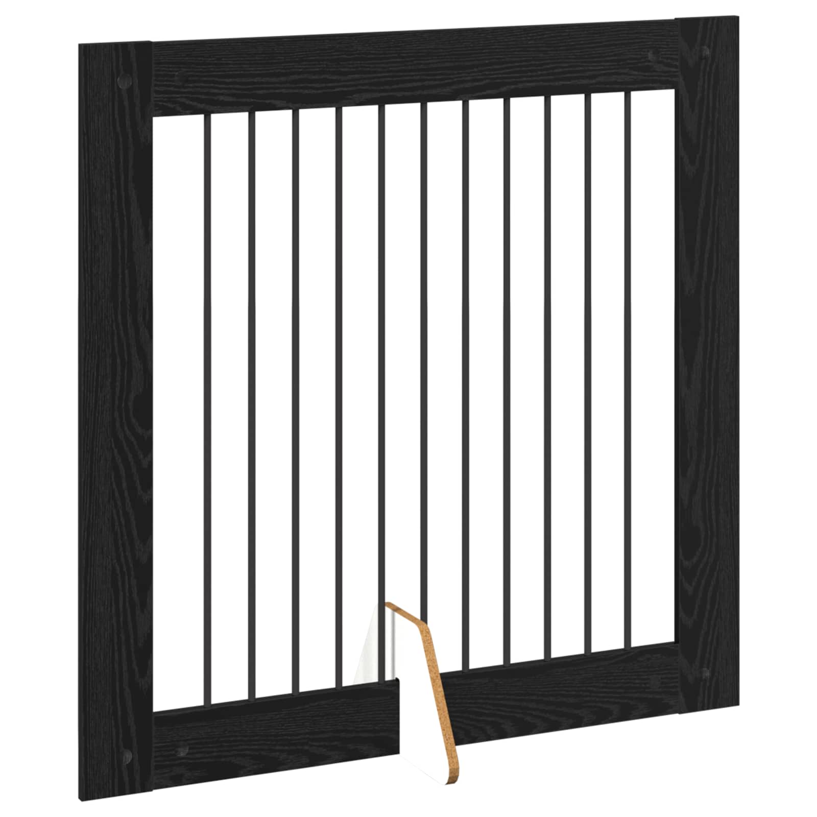 Skládací psí brána se stojany 4 pcs Černý dub 401 cm