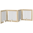Načíst obrázek do prohlížeče galerie, Skládací psí brána se stojany 4 pcs Dub sonoma 401 cm

