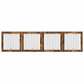 Načíst obrázek do prohlížeče galerie, Skládací psí brána se stojany 4 pcs Kouřový dub 401 cm

