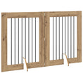 Načíst obrázek do prohlížeče galerie, Skládací psí brána se stojany 2 pcs Dub artisan 160,5 cm
