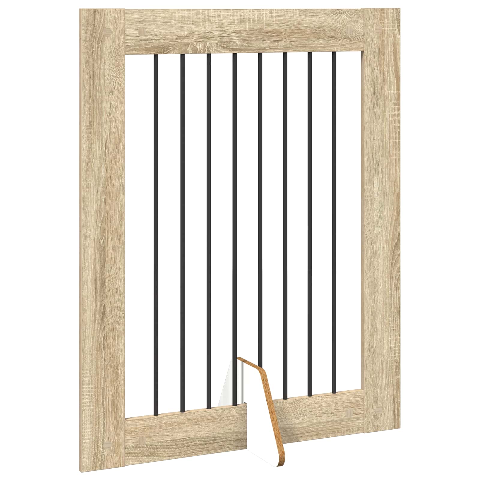 Skládací psí brána se stojany 4 pcs Dub sonoma 321 cm