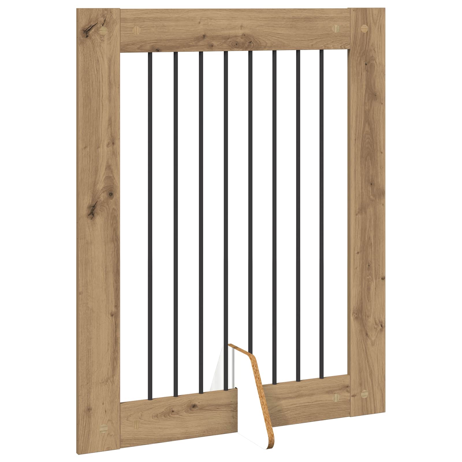 Skládací psí brána se stojany 4 pcs Dub artisan 321 cm
