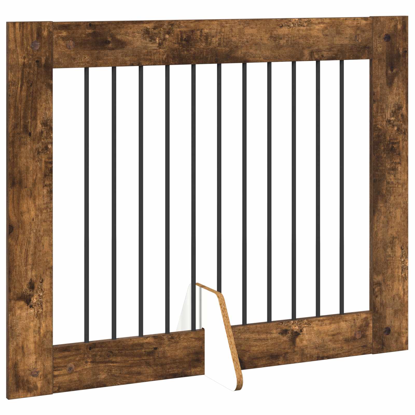 Skládací psí brána se stojany 2 pcs Kouřový dub 200,5 cm