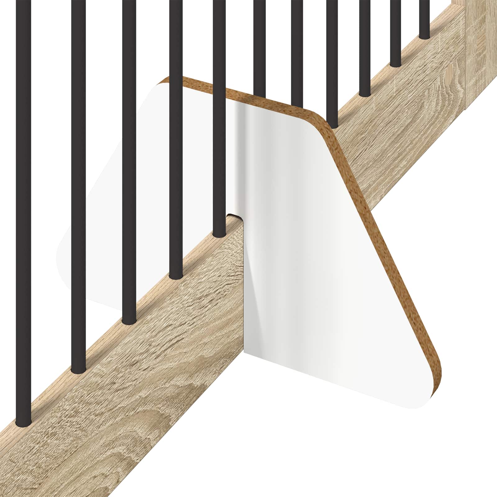 Skládací psí brána se stojany 4 pcs Dub sonoma 401 cm