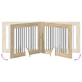 Načíst obrázek do prohlížeče galerie, Skládací psí brána se stojany 4 pcs Dub sonoma 401 cm
