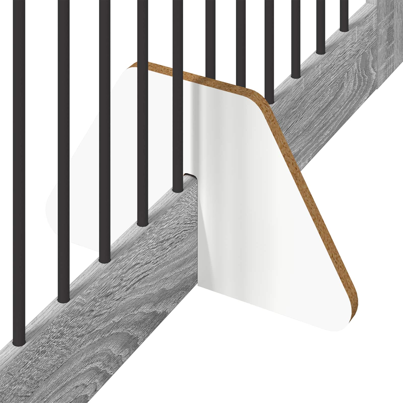 Skládací psí brána se stojany 4 pcs Šedá sonoma 401 cm