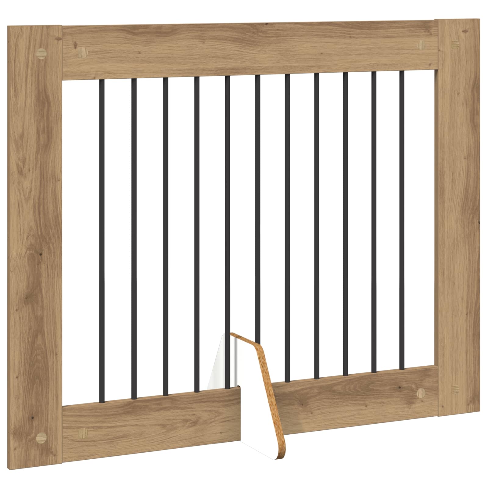 Skládací psí brána se stojany 4 pcs Dub artisan 401 cm