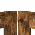 Načíst obrázek do prohlížeče galerie, Skládací psí brána se stojany 2 pcs Kouřový dub 160,5 cm
