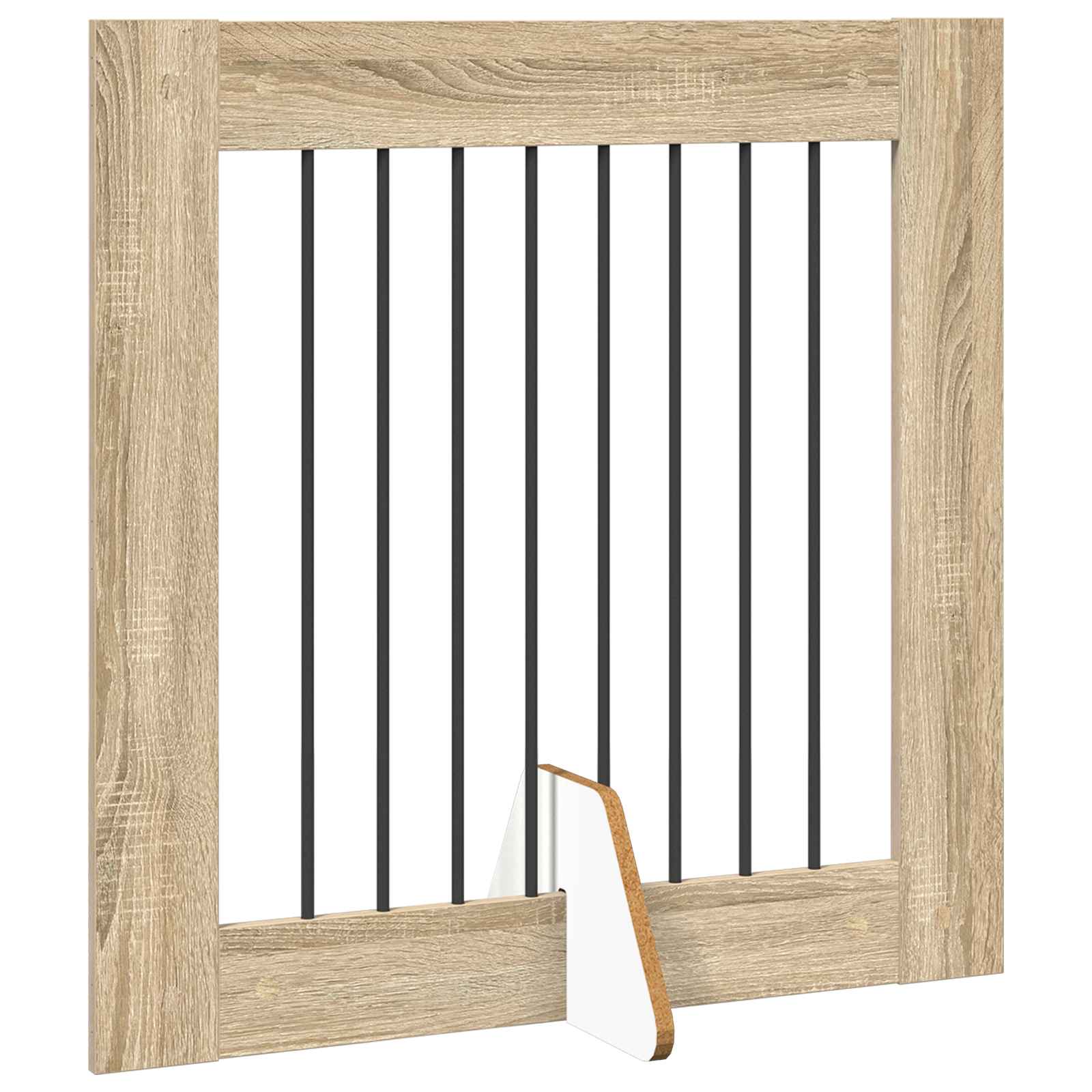 Skládací psí brána se stojany 4 pcs Dub sonoma 321 cm