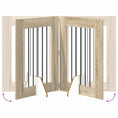 Načíst obrázek do prohlížeče galerie, Skládací psí brána se stojany 2 pcs Dub sonoma 120,5 cm
