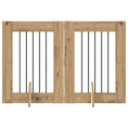 Načíst obrázek do prohlížeče galerie, Skládací psí brána se stojany 2 pcs Dub artisan 120,5 cm

