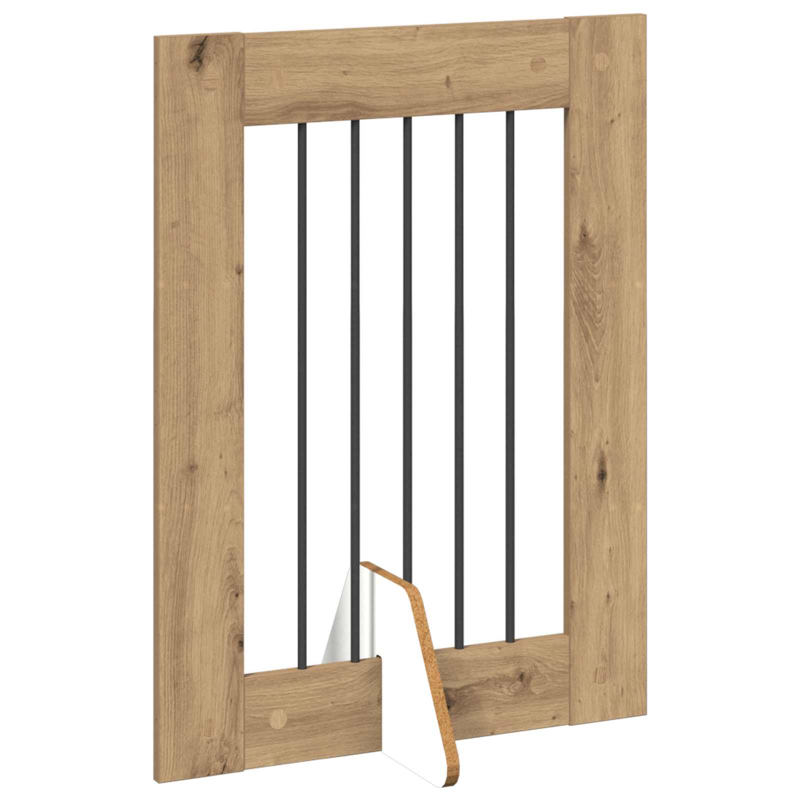 Skládací psí brána se stojany 2 pcs Dub artisan 120,5 cm