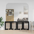 Načíst obrázek do prohlížeče galerie, Skládací psí brána se stojany 4 pcs Černý dub 241 cm

