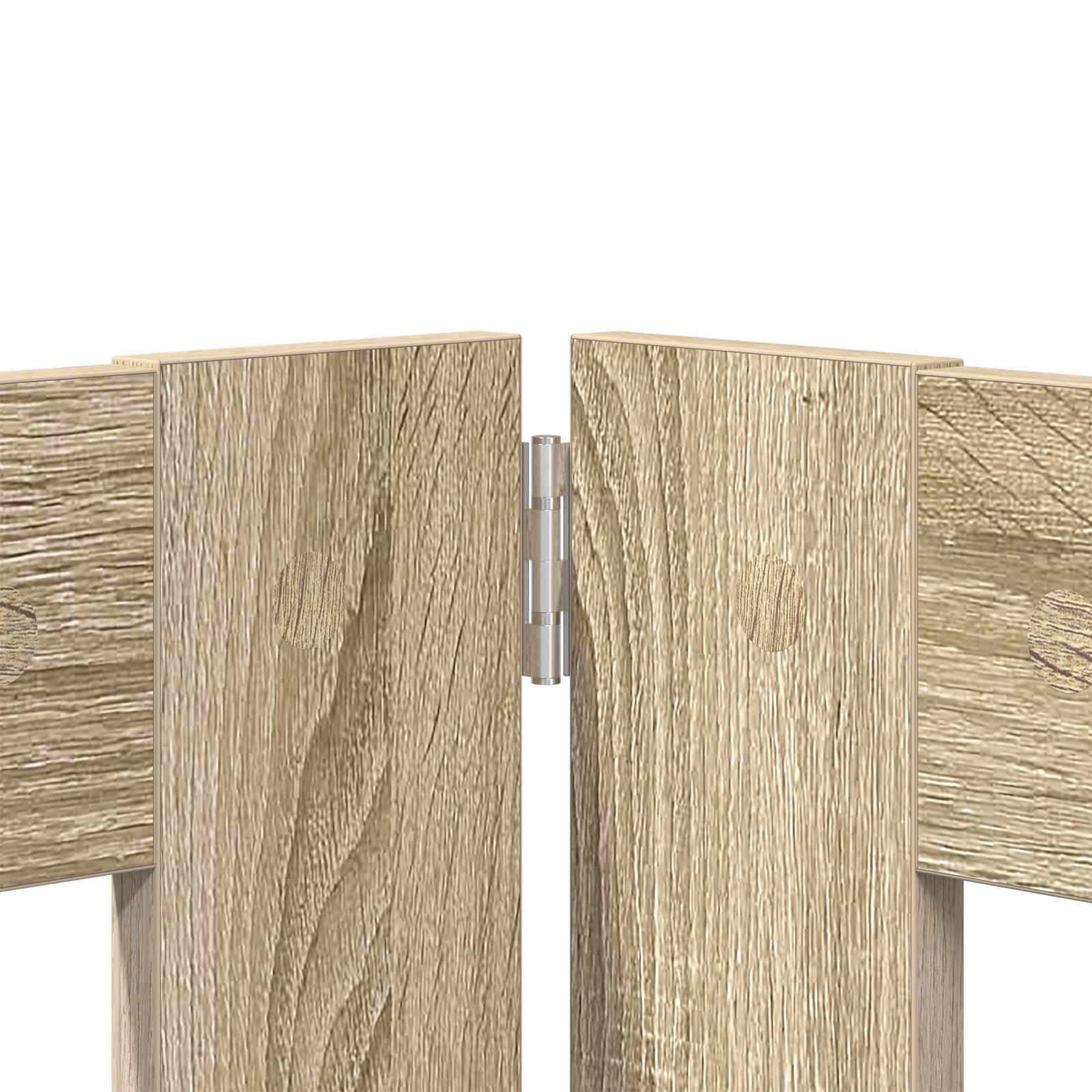 Skládací psí brána se stojany 4 pcs Dub sonoma 241 cm