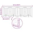 Načíst obrázek do prohlížeče galerie, Skládací psí brána se stojany 4 pcs Dub sonoma 241 cm

