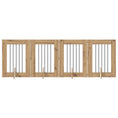 Načíst obrázek do prohlížeče galerie, Skládací psí brána se stojany 4 pcs Dub artisan 241 cm
