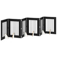 Načíst obrázek do prohlížeče galerie, Skládací psí brána se stojany 6 pcs Černý dub 362 cm
