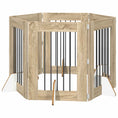 Načíst obrázek do prohlížeče galerie, Skládací psí brána se stojany 6 pcs Dub sonoma 362 cm
