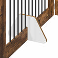 Načíst obrázek do prohlížeče galerie, Skládací psí brána se stojany 4 pcs Kouřový dub 401 cm
