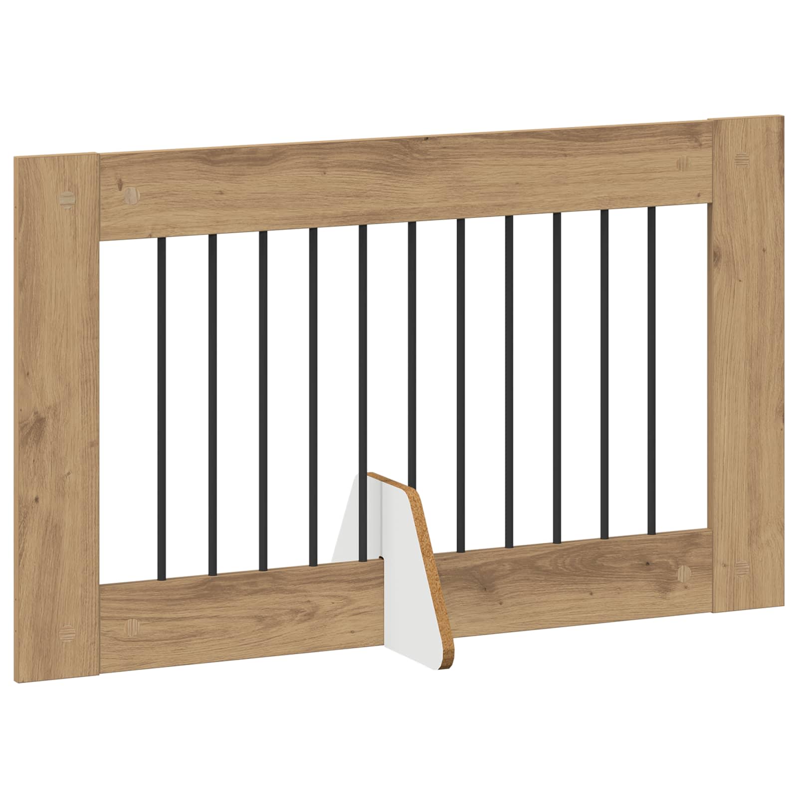 Skládací psí brána se stojany 4 pcs Dub artisan 401 cm