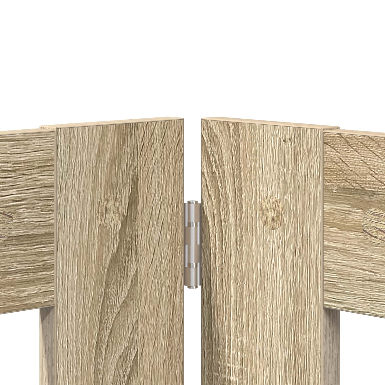 Skládací psí brána se stojany 6 pcs Dub sonoma 602 cm