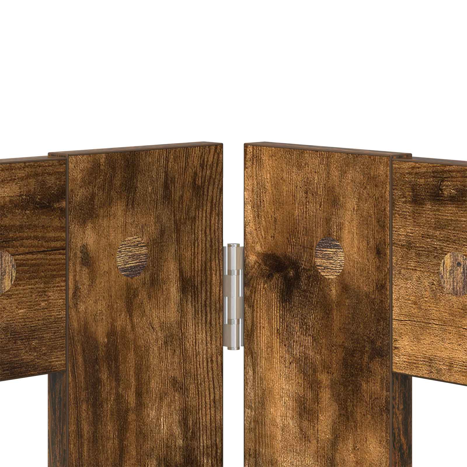 Skládací psí brána se stojany 6 pcs Kouřový dub 602 cm