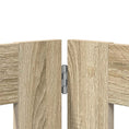 Načíst obrázek do prohlížeče galerie, Skládací psí brána se stojany 2 pcs Dub sonoma 160,5 cm
