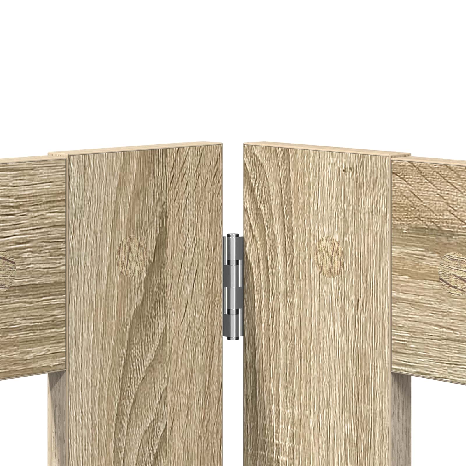Skládací psí brána se stojany 4 pcs Dub sonoma 321 cm