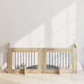 Načíst obrázek do prohlížeče galerie, Skládací psí brána se stojany 4 pcs Dub sonoma 321 cm

