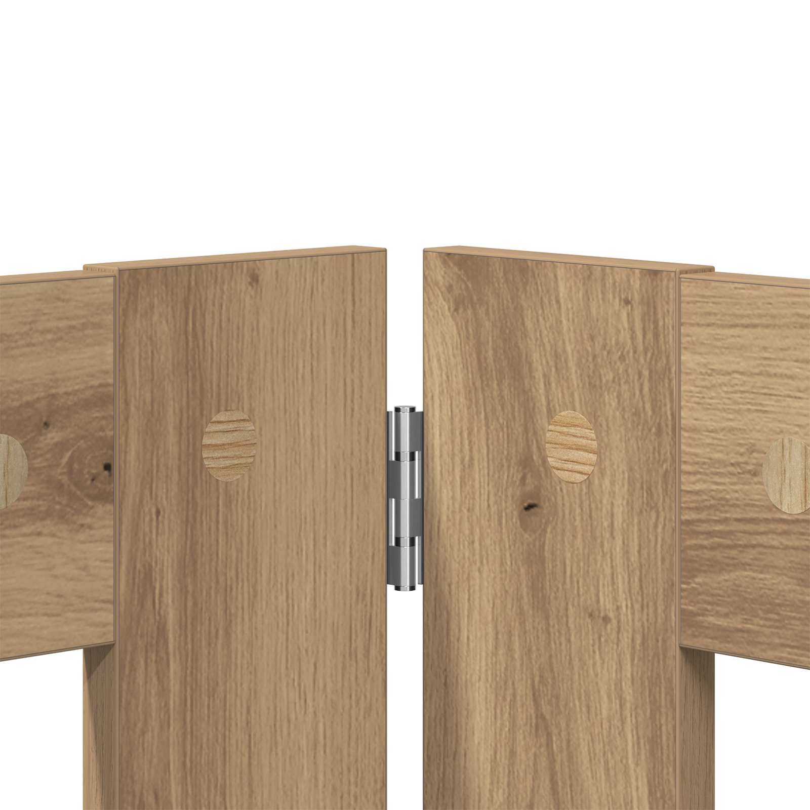 Skládací psí brána se stojany 4 pcs Dub artisan 321 cm