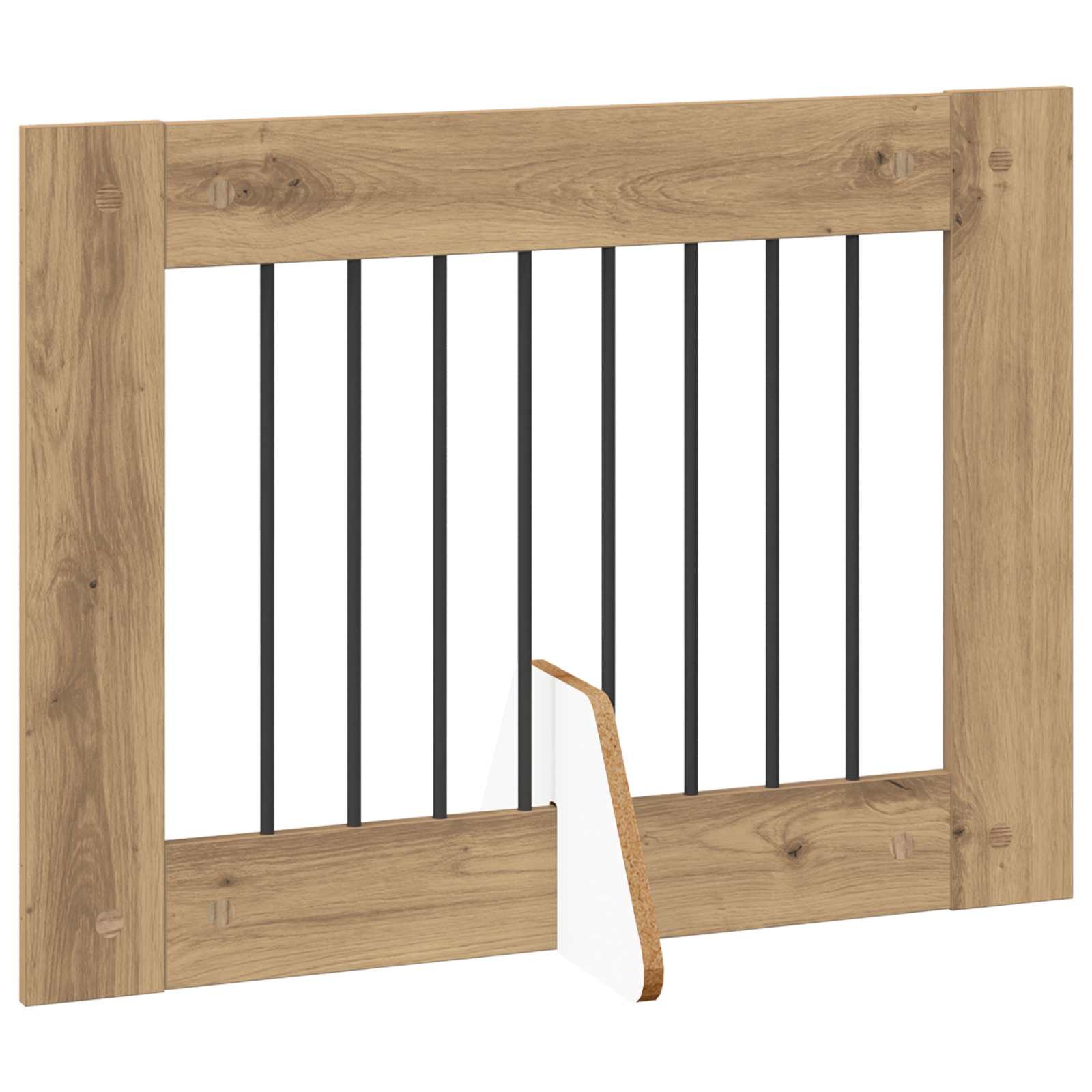 Skládací psí brána se stojany 4 pcs Dub artisan 321 cm
