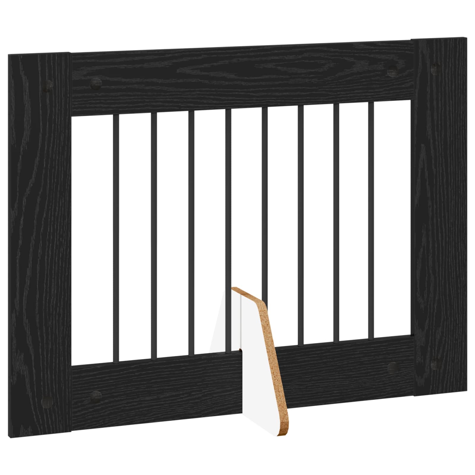 Skládací psí brána se stojany 6 pcs Černý dub 482 cm