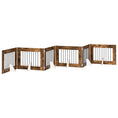 Načíst obrázek do prohlížeče galerie, Skládací psí brána se stojany 6 pcs Kouřový dub 482 cm
