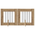 Načíst obrázek do prohlížeče galerie, Skládací psí brána se stojany 2 pcs Dub artisan 120,5 cm
