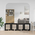 Načíst obrázek do prohlížeče galerie, Skládací psí brána se stojany 4 pcs Černý dub 241 cm
